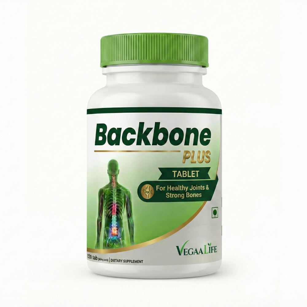 VegaaLife Backbone Plus – Advanced Plant-Based Nutrition for Spine Health & Strong Bones (120 Tablets)
