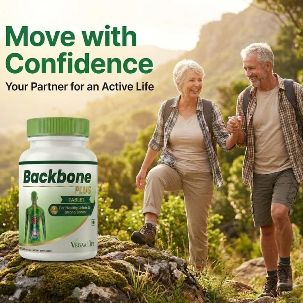 VegaaLife Backbone Plus – Advanced Plant-Based Nutrition for Spine Health & Strong Bones (120 Tablets)