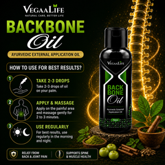 Back Bone Oil | Ayurvedic Oil for Back Pain, Spine Pain & Joint Pain