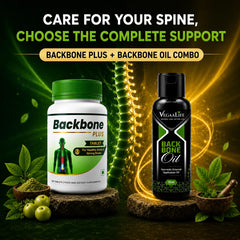 Back Bone Plus Tablet & Back Bone Oil Combo – Natural Relief For Back Pain, Spine Discomfort, And Muscle Aches