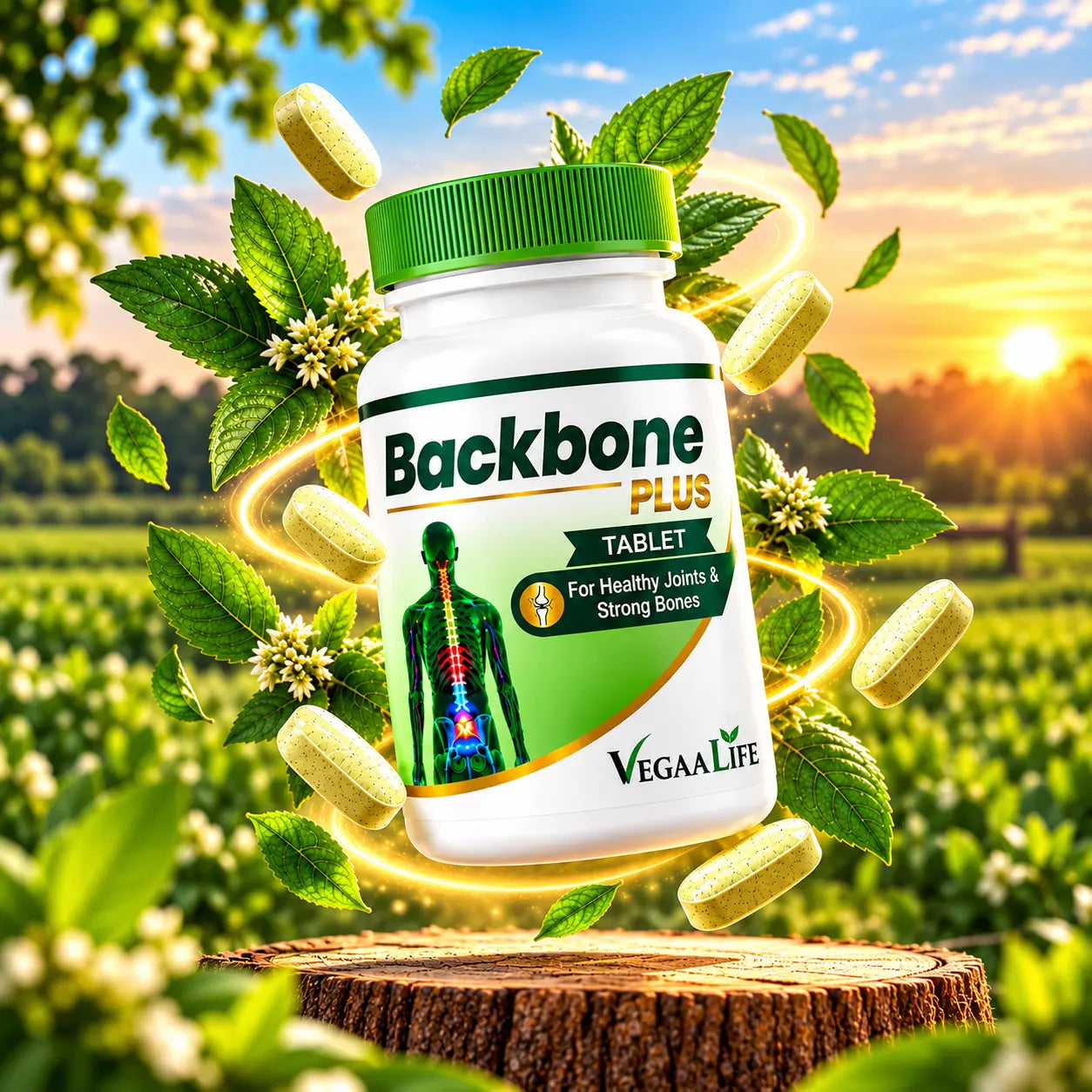 BackBone Plus Tablet – Natural Ayurvedic Calcium Support Tablet | 120 Tablets | For Strong Bones & Daily Nourishment