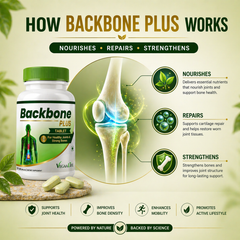 VegaaLife Backbone Plus – Advanced Plant-Based Nutrition for Spine Health & Strong Bones (120 Tablets)