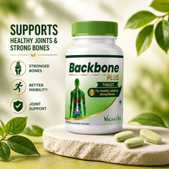 VegaaLife Backbone Plus – Advanced Plant-Based Nutrition for Spine Health & Strong Bones (120 Tablets)